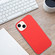 iPhone 14 Wheat MagSafe Magnetic Straw Material + TPU Phone Case - Red