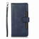 iPhone 14 Wristband Card Slot Leather Phone Case - Blue