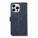 iPhone 14 Wristband Card Slot Leather Phone Case - Blue