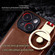 iPhone 14 Wristband Leather Back Phone Case - Red