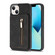 iPhone 14 Zipper Card Holder Phone Case - Black