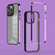 iPhone 14 Pro Max 3 in 1 Electroplated Frame Phantom Phone Case - Purple