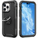 iPhone 14 Pro Max 3 in 1 Ring Holder Phone Case - Black