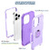 iPhone 14 Pro Max 3 in 1 Ring Holder Phone Case - Light Purple
