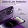 iPhone 14 Pro Max 3 in 1 Skin Feel MagSafe Holder Phone Case - Purple