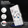 iPhone 14 Pro Max 3D Painted Leather Phone Case - Reflection White Cat