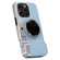 iPhone 14 Pro Max 3D Retro Bluetooth Camera Magsafe Mirror Phone Case - Light Blue