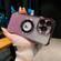 iPhone 14 Pro Max 6D Electroplating Gradient Glitter Armor Magsafe Phone Case - Purple