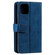 iPhone 14 Pro Max 9 Card Slots Zipper Bag Leather Case - Blue