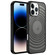 iPhone 14 Pro Max Acrylic Skin Feel Corrugated Phone Case - Black