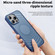 iPhone 14 Pro Max Acrylic Skin Feel Corrugated Phone Case - Blue