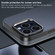 iPhone 14 Pro Max Aluminum Alloy Lens Holder Frosted Skin-feel Phone Case - Grey