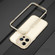 iPhone 14 Pro Max Aurora Series Lens Protector + Metal Frame Phone Case - Gold