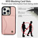 iPhone 14 Pro Max AwQuer Horizontal Flip Card Bag Holder Leather Phone Case - Rose Gold