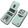 iPhone 14 Pro Max AwQuer Vertical Flip Card Bag Holder Leather Phone Case - Green