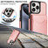 iPhone 14 Pro Max AwQuer Vertical Flip Card Bag Holder Leather Phone Case - Rose Gold