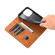 iPhone 14 Pro Max AZNS Magnetic Calf Texture Flip Leather Phone Case - Light Brown