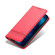 iPhone 14 Pro Max AZNS Magnetic Calf Texture Flip Leather Phone Case - Red