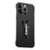 iPhone 14 Pro Max Baking Varnish 360 Rotate Holder No Frame PC Phone Case - Black