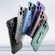iPhone 14 Pro Max Baking Varnish 360 Rotate Holder No Frame PC Phone Case - Blue