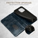 iPhone 14 Pro Max Baroque Simple Flip Leather Phone Case - Blue