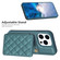 iPhone 14 Pro Max BF25 Square Plaid Card Bag Holder Phone Case - Green