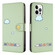 iPhone 14 Pro Max Cartoon Cats Leather Phone Case - Green