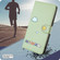 iPhone 14 Pro Max Cartoon Cats Leather Phone Case - Green