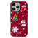 iPhone 14 Pro Max Christmas Series Frosted PC Hybrid TPU Leather Phone Case - 3D Christmas