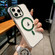 iPhone 14 Pro Max Color Diamond PC Hybrid TPU MagSafe Magnetic Phone Case - Green