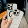 iPhone 14 Pro Max Color Diamond PC Hybrid TPU MagSafe Magnetic Phone Case - Green