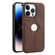 iPhone 14 Pro Max Crazy Horse Leather Back Cover Phone Case - Dark Brown