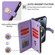 iPhone 14 Pro Max Crossbody Handle Cross Texture Leather Phone Case - Purple