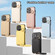 iPhone 14 Pro Max Crossbody Ring Wallet Leather Back Cover Phone Case - White