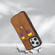 iPhone 14 Pro Max Crossbody Skin Card Bag Lanyard Phone Case - Brown