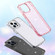 iPhone 14 Pro Max Crystal Clear Glitter Airbag Phone Case - Transparent