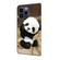 iPhone 14 Pro Max Crystal Painted Leather Phone case - Panda