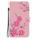 iPhone 14 Pro Max Crystal Texture Colored Drawing Leather Phone Case - Cherry Blossoms