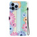iPhone 14 Pro Max Crystal Texture Colored Drawing Leather Phone Case - Sunflowers
