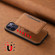 iPhone 14 Pro Max Denior D13 Retro Texture Leather MagSafe Card Bag Phone Case - Brown