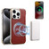 iPhone 14 Pro Max Denior MagSafe Genuine Leather Calf Texture Phone Case - Black