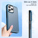 iPhone 14 Pro Max Double Solid Color Armor Phone Case - Blue