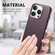 iPhone 14 Pro Max Electroplated Metal Button MagSafe Phone Case - Purple