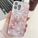 iPhone 14 Pro Max Electroplating Flowers Plants Texture TPU Phone Case - Sketch Lily FL9