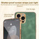 iPhone 14 Pro Max Electroplating Lambskin Leather Phone Case - Blue