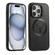 iPhone 14 Pro Max Elk Lens Holder Magsafe Shockproof Phone Case - Blue