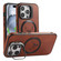 iPhone 14 Pro Max Elk Lens Holder Magsafe Shockproof Phone Case - Brown