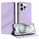 iPhone 14 Pro Max Embossed Multi-functional Wallet Retro Leather Phone Case - Light Purple