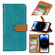 iPhone 14 Pro Max European Floral Embossed Copper Buckle Horizontal Flip PU Leather Phone Case - Blue