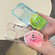 iPhone 14 Pro Max Fruit Pattern PC + TPU Transparent Phone Case - Green Apple